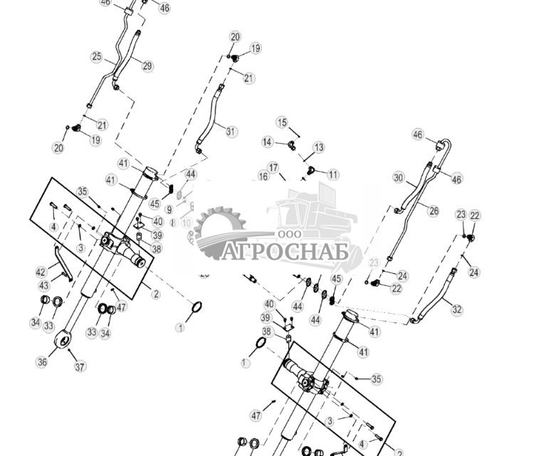 Трубопр. подъемного цилиндра (наружн. бульд.) - ST26493 376.jpg